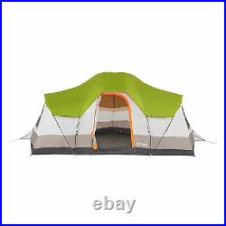 Tahoe Gear Olympia 10 Person 3 Season Camping Tent, Green and Orange (Open Box)