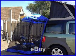 TailVeil SUV Minivan Tent withrainfly stuff sack and tent stakes