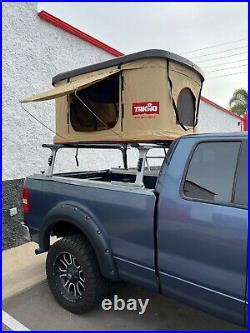 Takao Hardshell Roof Top Camp Tent Khaki For Cars Trucks SUVs Fits 2-3 Person