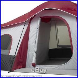Tent 10 Person 3 Room Cabin Camping Shelter Family Porch Dome Hunting Hiking NEW