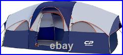 Tent 8 Person Camping Tents, Weather Resistant Family Tent, 5 Large Mesh Windows