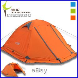 Tent Double Layer 2 Person 4 Season Outdoor Camping Wind Snow Skirt Light