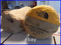 The North Face Eco Trail 3 Person Tent + Eco Trail 35 Sleeping Bag New