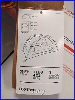 The North Face Eco Trail 3 Person Tent + Eco Trail 35 Sleeping Bag New