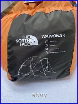 The North Face Wawona 4-Person Car Camping Travel Beach Tent Orange Green
