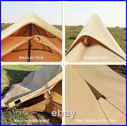 Torino Hot Tent with Stove Jack Wind-Proof Warm Winter Canvas Tent Cold Weather