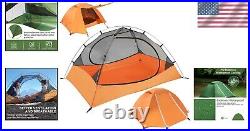 Two-Person Ultralight Backpacking Tent Waterproof for 3-Season Adventures