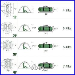 Two-Person Ultralight Backpacking Tent Waterproof for 3-Season Adventures