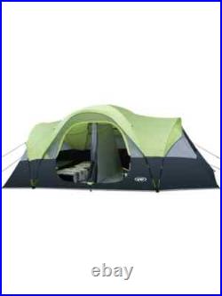 UNP Camping Tent 10-Person-Family Tents, 5 Large Mesh Windows, 18ft X 9ft X78in