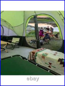 UNP Camping Tent 10-Person-Family Tents, 5 Large Mesh Windows, 18ft X 9ft X78in