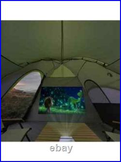 UNP Camping Tent 10-Person-Family Tents, 5 Large Mesh Windows, 18ft X 9ft X78in