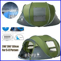 US 2-6 Person Hydraulic Camping Automatic Pop Up Tent Waterproof Outdoor Hiking