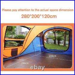 US 5-8 Person Camping Tent Automatic Pop Up Waterproof Hiking Outdoor Shelter