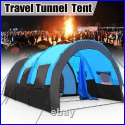 US 8-10 People Camping Tent Waterproof Hiking Double Layer Outdoor Party Shelter