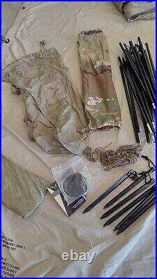 US ARMY OCP Multicam LiteFighter Tent Damaged