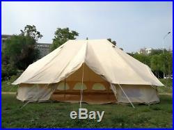 US Shipped Large Twin 64M Emperor Bell Tent Cotton Canvas Luxury Yurt Tent
