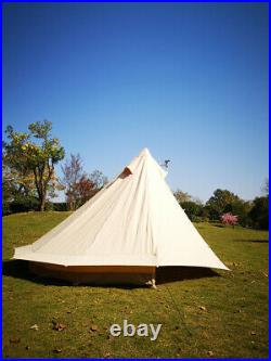 US Shipped Waterproof Poly-Cotton Canvas Camping Indian Teepee Tent for 2 Person