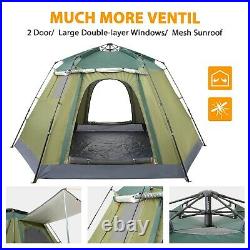 Ubon 6 Person Camping Tents Family Instant Cabin Tent Waterproof Double Layers