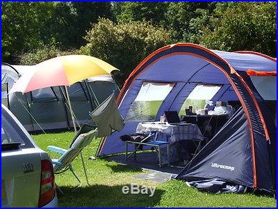 Ultracamp Kennedy 6 Man Camping Tent, Tents, Berth Persons, Family Large