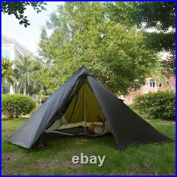 Ultralight Tent with Two Door Outdoor Camping 3-4Person 20D Silicone Nylon Tents