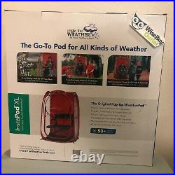 Under the Weather InstaPod XL Pop-Up Shelter Shade Sports Camping Pod in RED