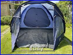 VANGO Venture 500 5 Person Man Tent Blue Dome 1 Bedroom & Porch