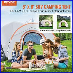 VEVOR 6-8 Person SUV Camping Tent 8'-8' Vehicle SUV Car Tent Shade For Camping