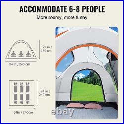 VEVOR 6-8 Person SUV Camping Tent 8'-8' Vehicle SUV Car Tent Shade For Camping