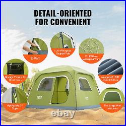 VEVOR Camping Tent Camp Tent 10x9x6.5 ft for 6 Person Waterproof Lightweight
