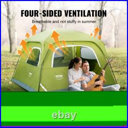 VEVOR Camping Tent Camp Tent for 3 / 4 / 6 Person Waterproof Lightweight Pop Up