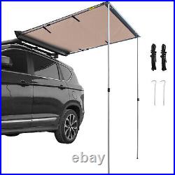 VEVOR Car Awning Car Tent Retractable Waterproof SUV Rooftop Khaki 6.5'x6.5