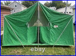 VIntage COLEMAN CANVAS TENT AMERICAN HERITAGE 11 x 8 Great Condition 8491B825
