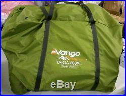 Vango Taiga 600 XL Tent Herbal 6 Man Air beam Inflatable Ex-display