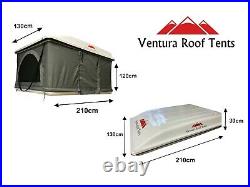 Ventura XL Fibreglass Hard Shell Roof Tent Pop Up 4x4 Overland Camping Defender