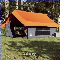 VidaXL Camping Tent 5-Person Grey and Orange Waterproof VidaXL Camping Tent 5-Person Grey and Orange Waterproof