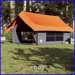 VidaXL Camping Tent 5-Person Grey and Orange Waterproof VidaXL Camping Tent 5-Person Grey and Orange Waterproof