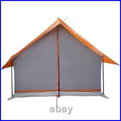 VidaXL Camping Tent 5-Person Grey and Orange Waterproof VidaXL Camping Tent 5-Person Grey and Orange Waterproof