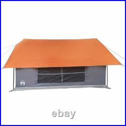 VidaXL Camping Tent 5-Person Grey and Orange Waterproof VidaXL Camping Tent 5-Person Grey and Orange Waterproof