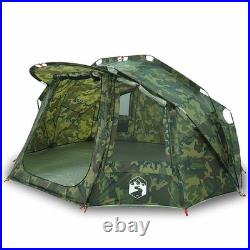 VidaXL Fishing Tent 5-Person Camouflage Waterproof