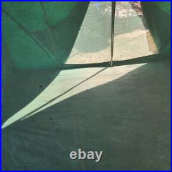 Vintage Canvas Cabin / Wall Tent 1953 Huge 14'l X 10'w X 81/2'h Rare Canvas Tent