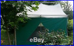 Vintage Canvas Tent Coleman American Heritage Camping 11 x 8 1970s Large Peaked