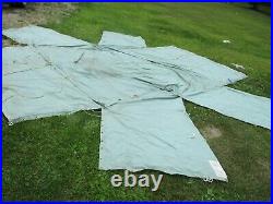 Vintage Genuine Official Boy Scout canvas wall/cabin tent approx. 8' x 8' BSA