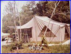 Vintage Morsan Canvas Cabin Tent LARGE Rare and HTF