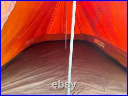 Vintage Orange and Khaki color Camping Tent 3 Person USSR 6? 9