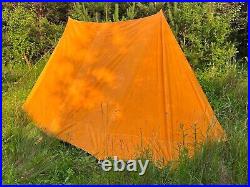 Vintage Orange and Khaki color Camping Tent 3 Person USSR 6? 9