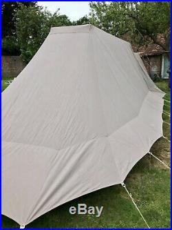 Vrijbuiter Prestige 4 Berth Dutch Canvas Pyramid Tent With Side Sail & Awning