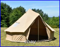 WHITEDUCK Cotton Canvas Bell Tent 4M Waterproof Family Glamping Camping Regatta