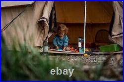 WHITEDUCK Cotton Canvas Bell Tent 5M Beige, Waterproof, Glamping Camping Regatta