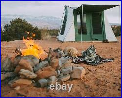 WHITEDUCK Prota Camping Tent 10'x10' Cotton Canvas Flex-bow Cabin- Sunblock Roof