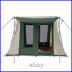 WHITEDUCK Prota Camping Tent 10'x10' Cotton Canvas Flex-bow Cabin- Sunblock Roof